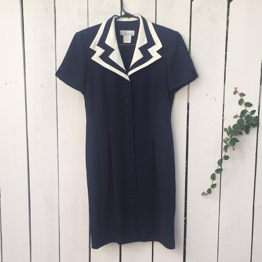 Vintage dark blue dress